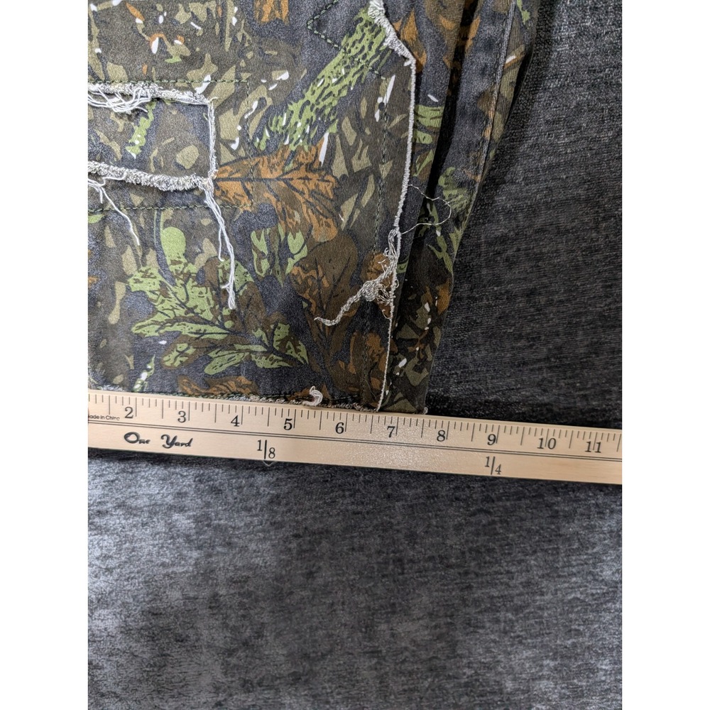 Guapi Distressed Camo Cargo Pants Patchwork Rippe… - image 5